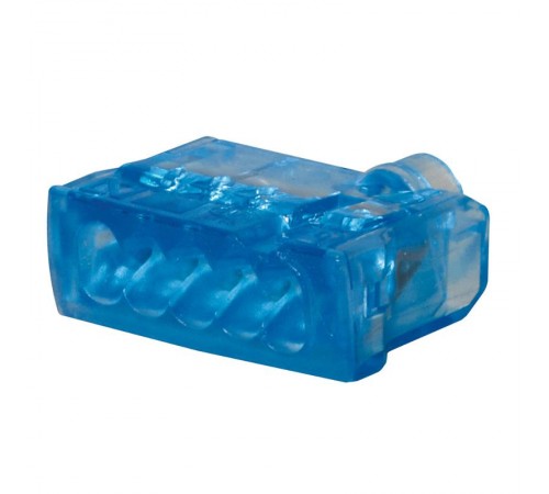 Пружинный клеммник Nylbloc auto для 5 клемм - 24 A - 450 В~ - синий  034325  Legrand