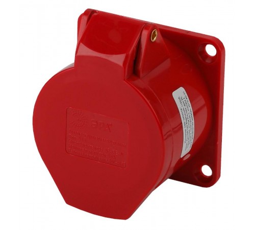 Розетка стационарная внутренняя 415 3Р+РЕ+N 16А 380В IP44  Б0032869  ЭРА