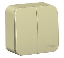 Blanca Бежевый О/У с изолирующей пластиной Выключатель 2-кл (cх.5) 10А, 250B  BLNVA105017  SE