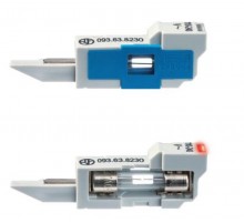 Держатель для предохранителя для интерфейсных модулей реле 39 серии; светодиодная индикация предохранителя; для цепей 230В AC  093638230  Finder