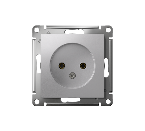 AtlasDesign Алюминий Розетка без заземления, 16А, механизм  ATN000341  SE