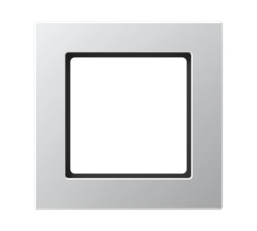 Рамка для вертикальной и горизонтальной установки, 1 пост; дюропласт; алюминий; A CREATION  AC581AL  Jung