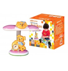 Светильник Дружок настол/часы 220В, 11Вт, G23, розовыйTDM  SQ0337-0011  TDM