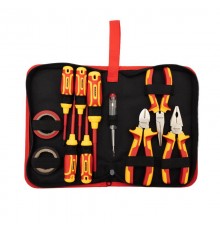 Набор диэлектрического инструмента RI-02, 11 предметов, до 1000 В, тканевый пенал  12-4692-3  REXANT