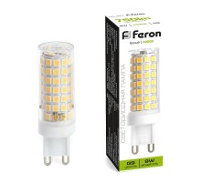 Лампа светодиодная, (9W) 230V G9 4000K JCD, LB-434  38147  FERON