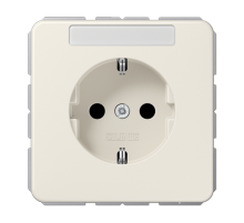 Штепсельная розетка SCHUKO 16A 250V~ с полем для надписи; слоновая кость CD1520NA Jung