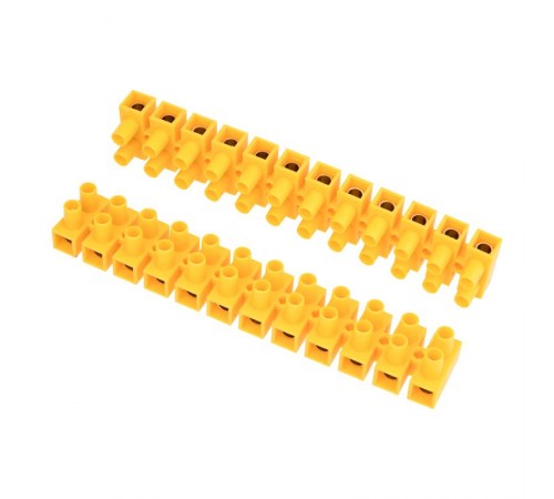 Клеммная винтовая колодка KВ-35 10-35, ток 80 A, полиэтилен желтый (10 шт./уп.)  07-5035-3  REXANT