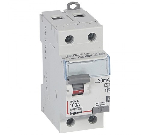 Выключатель дифференциальный (УЗО) DX3-ID 2п 100А 30мА тип AC  411508  Legrand