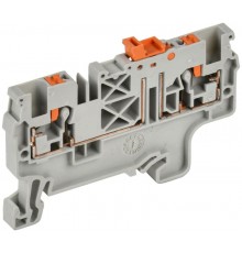 Колодка клеммная CP-DT измерит. нож. разм. 2,5мм2 серая  YCT25-04-K03-002  IEK