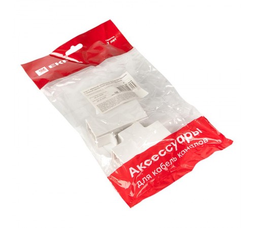 Угол T-образный (25х16) (4 шт) Plast EKF PROxima Белыйtchw-25-16x4EKF