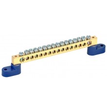 Шина N "ноль" на двух угловых изоляторах ШНИ-8х12-16-У2-С  YNN10-812-16C2-K07  IEK