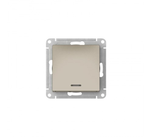 AtlasDesign Шампань Выключатель 1-клавишный с подсветкой,сх.1а, 10АХ,механизм, быстрозажимные клеммы  ATN000513S  SE