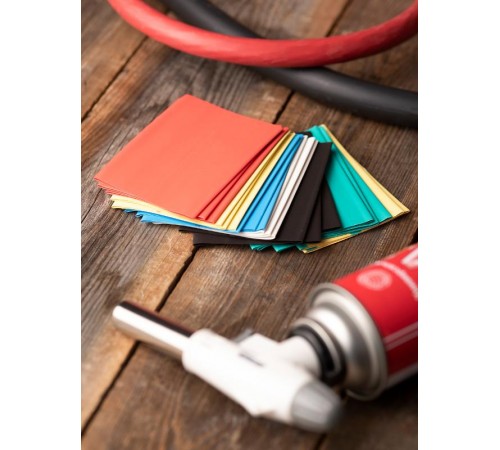 Термоусаживаемая трубка ТУТ нг 50/25 набор:7 цветов по 3шт. 100мм. EKF PROxima  tut-n-50  EKF