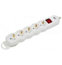 Розетка переносная разб. с выкл. РПр05В 5 мест  WYP10-D-KP-16-05-ZKS-K01  IEK