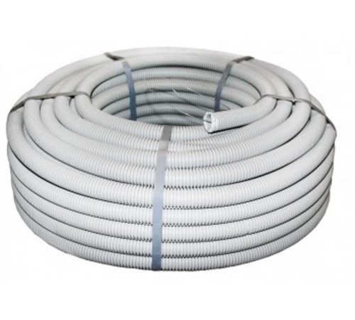 Труба ПВХ гибкая гофр. d20мм, тяжёлая с протяжкой, 100м, цвет серый PROxima  tg-z-20-t  EKF