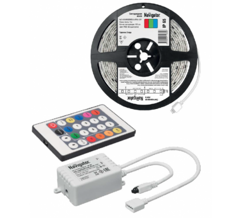 Лента светодиодная NLS-5050RGBM30-5-IP65-12V 5Вт 12В RGB IP65 5м  71834  Navigator
