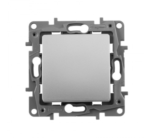 Etika Алюминий Кнопка автоматическая 6А  672414  Legrand