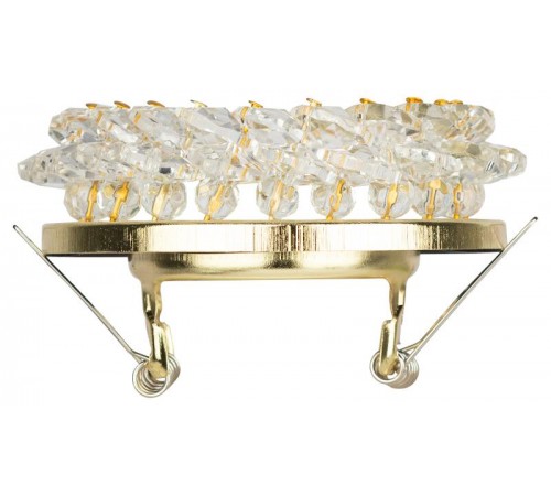 Светильник точечный встраиваемый под лампу DK16 50Вт MR16 GU5.3 золото/прозрачный  C0043749  ЭРА