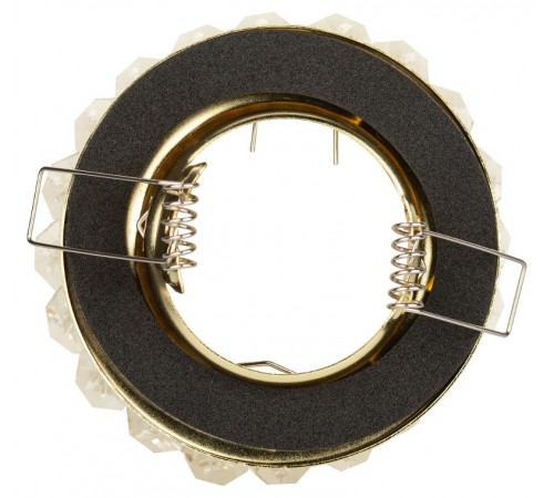 Светильник точечный встраиваемый под лампу DK16 50Вт MR16 GU5.3 золото/прозрачный  C0043749  ЭРА