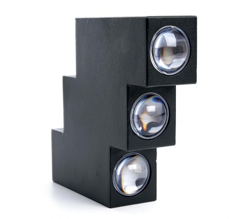 Светодиодный светильник аритектурный 6*1W, 600Lm, 4000K, черный DH110  11704  FERON