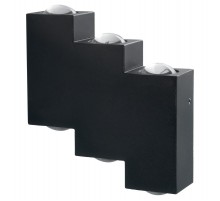 Светодиодный светильник аритектурный 6*1W, 600Lm, 4000K, черный DH110  11704  FERON