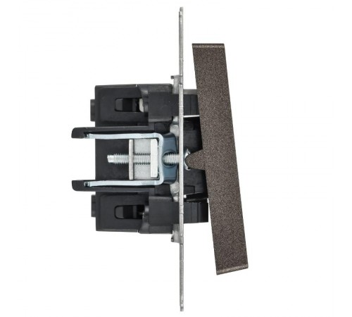 BRITE Выключатель 1-клавишный с индикацией 10А ВС10-1-1-БрТБ темная бронза  BR-V10-1-10-K45  IEK