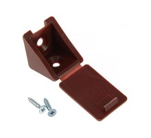 Мебельный уголок с шурупом - красное дерево (4 шт) - пакет   108986  Tech-KREP