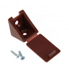 Мебельный уголок с шурупом - красное дерево (4 шт) - пакет   108986  Tech-KREP