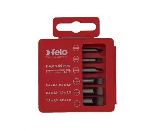 Набор бит SL Industrial 50 мм в кейсе, 6 шт  03091516  Felo