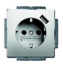 Розетка Schuko с устр. зарядным USB, 20 EUCBUSB-866-500, Сталь, 16А, 700 мА, безвинт. клеммы, защ. шторки,  2011-0-6184   2CKA002011A6184  ABB