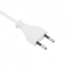 Шнур сетевой, вилка плоская без розетки, кабель 2x0.5 мм, длина 1,5 метра, белый  11-1111  REXANT