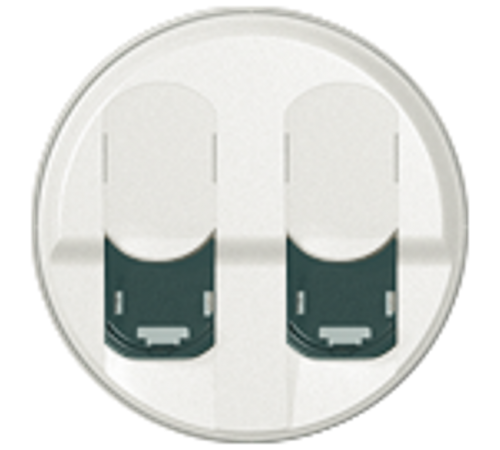 Celiane Белый Накладка компьютерной 2-ой розетки  068252  Legrand