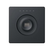 Сенсорный 1-кл выключатель с тематической маркировкой Т2, регулирования, графит  8000614-038  Simon