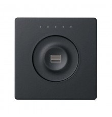 Сенсорный 1-кл выключатель с тематической маркировкой Т2, регулирования, графит  8000614-038  Simon