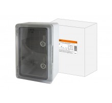 Бокс пластиковый ЩМП-0-3, прозрачная крышка ABS, IP65, -45 до +75 С, навесной, (400x300x170)  SQ0933-0203  TDM
