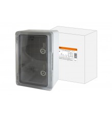 Бокс пластиковый ЩМП-0-3, прозрачная крышка ABS, IP65, -45 до +75 С, навесной, (400x300x170)  SQ0933-0203  TDM