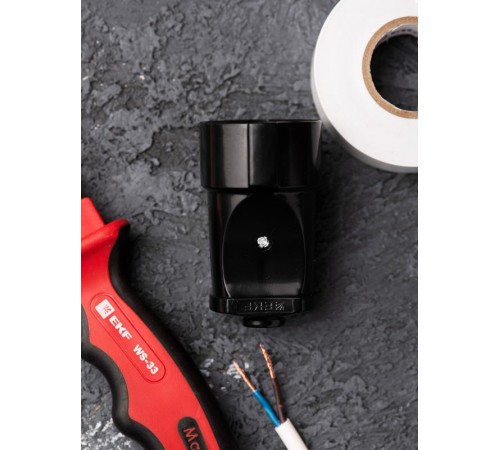 Гнездо штепсельное с/з черн. 16А 250В EKF PROxima  ASG16-30  EKF