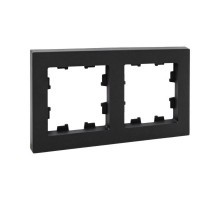 2 - местная рамка, чёрная, пластик Эпика EKF  UP1-FPB-02  EKF