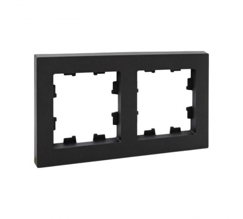 2 - местная рамка, чёрная, пластик Эпика EKF  UP1-FPB-02  EKF