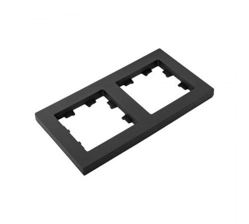 2 - местная рамка, чёрная, пластик Эпика EKF  UP1-FPB-02  EKF