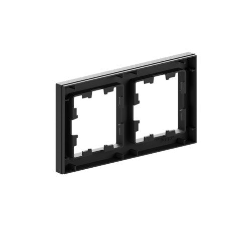 2 - местная рамка, чёрная, пластик Эпика EKF  UP1-FPB-02  EKF