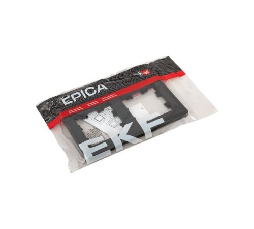 2 - местная рамка, чёрная, пластик Эпика EKF  UP1-FPB-02  EKF