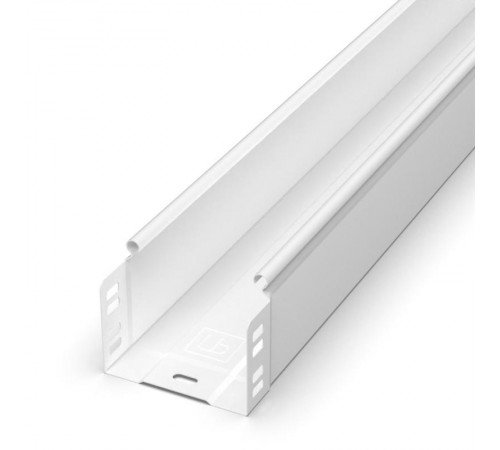 Лоток неперфорированный Стандарт 100х80х3000 (0,7 мм) RAL 9003 (6 м/уп)  PR16.10300  Промрукав