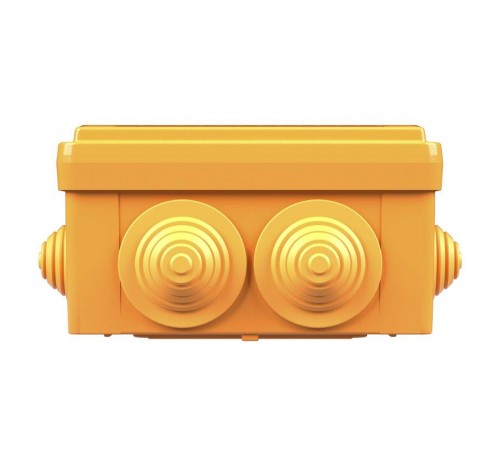 Коробка распределительная пластиковая FS огн., IP56,100х100х50мм, 5р, 450V,20A,10мм.кв с кабельными вводами и клеммниками  FSB11510  DKC