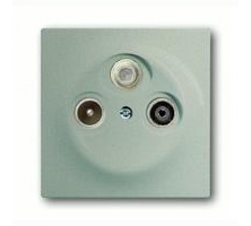 Накладка (центральная плата) для TV-R-SAT розетки, серия impuls, цвет шампань-металлик  1753-0-5846   2CKA001753A5846  ABB