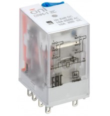 Реле интерфейсное ORM-1 2C 24В DC с LED и тест. кнопкой ONI  ORM-1-2C-DC24V-L-B  ONI