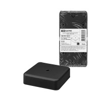 Коробка распаячная КР 75х75х20 ОП черная IP40  SQ1401-0253  TDM