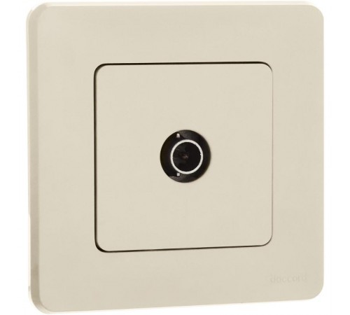 Inspiria Слоновая кость Розетка телевизионная TV проходная С/У 14 дБ 5-862 мГц без рамки  673861  Legrand