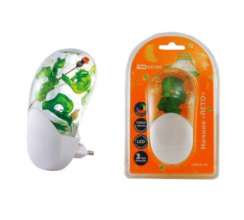 Ночник Лето 1В светодиодный с датчиком света  SQ0357-0002  TDM