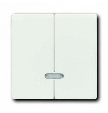 Управляющий элемент для 2-канального светорегулятора 6565 U, серия solo/future, цвет белый бархат  6599-0-2964   2CKA006599A2964  ABB